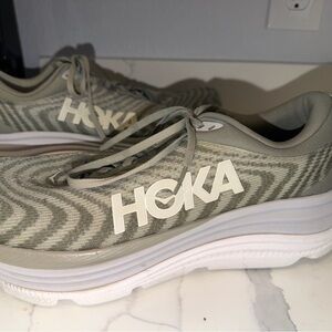 HOKA ONE ONE Gaviota Running Shoes Men’s 12.5 D – Gray/Olive – Good Condition